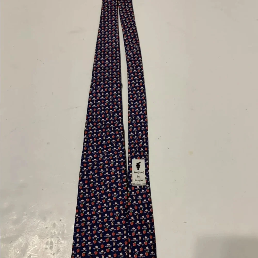 Vineyard Vines Bobbing For Apples Silk Boys Tie - Picture 5 of 8